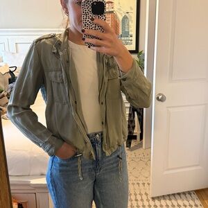 Rails Olive Green Button-Up Jacket